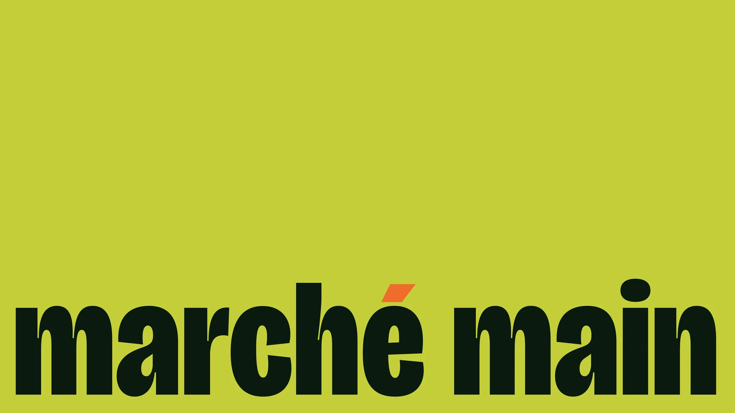 Marché Main identity image